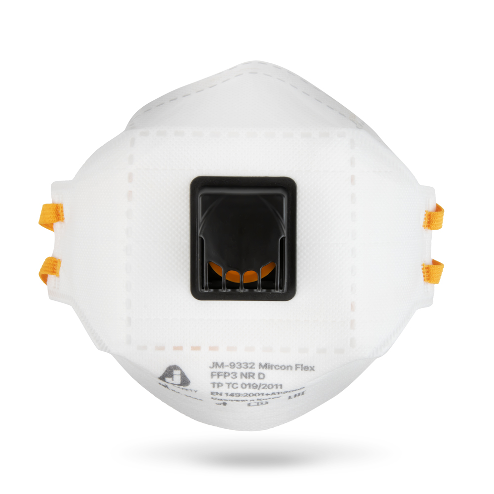 Респиратор трехпанельный противоаэрозольный (FFP3 NR D) JM-9332 Micron Flex