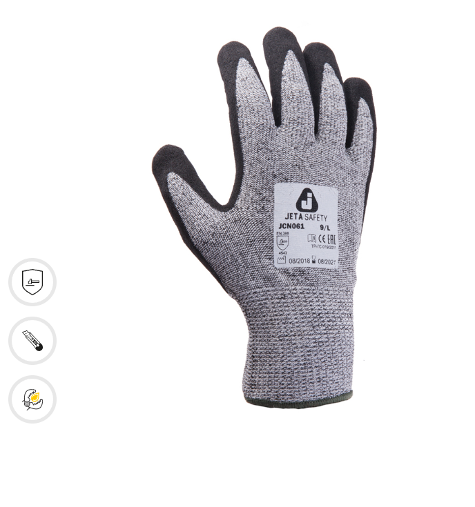 Антипорезные перчатки с нитриловым покрытием (5 класс) JETA SAFETY JCN061 Антипорезные перчатки с нитриловым покрытием (5 класс) JETA SAFETY JCN061
