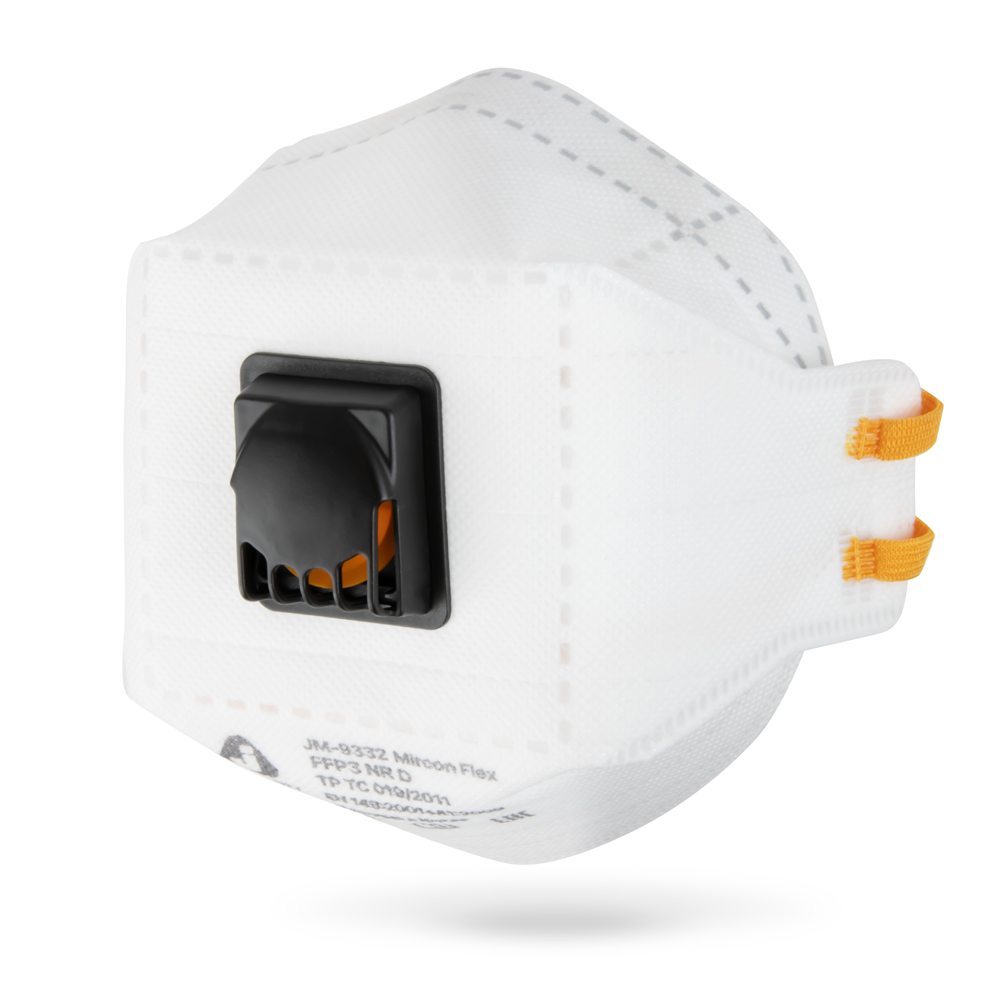 Респиратор трехпанельный противоаэрозольный (FFP3 NR D) JM-9332 Micron Flex