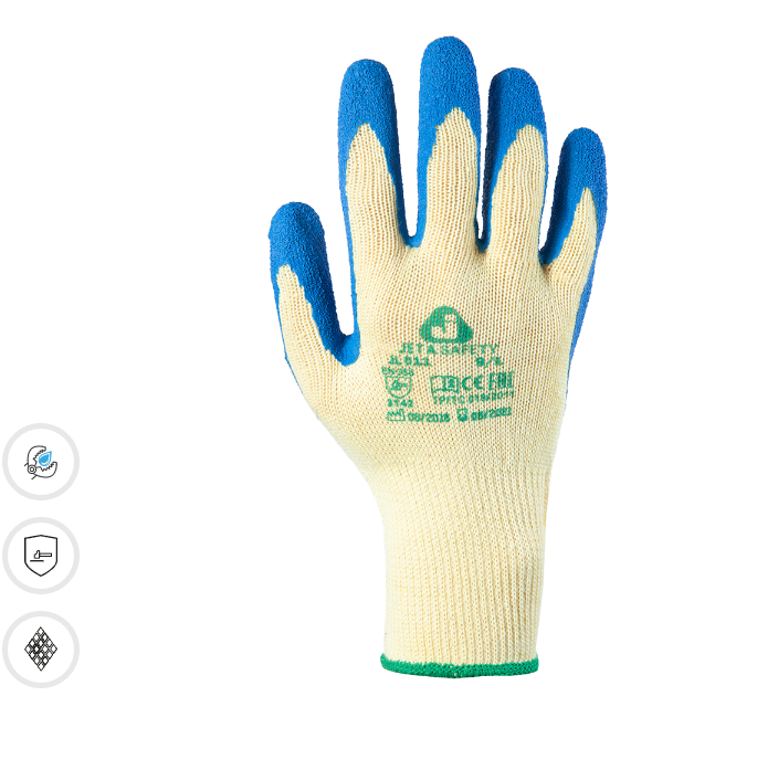 Защитные перчатки с латексным покрытием JETA SAFETY JL011 Защитные перчатки с латексным покрытием JETA SAFETY JL011
