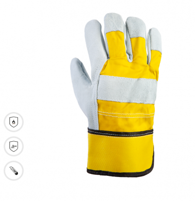 Комбинированные перчатки из кожи и хлопка JETA SAFETY JSL101 Sigmar Light Комбинированные перчатки из кожи и хлопка JETA SAFETY JSL101 Sigmar Light
