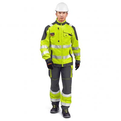 Костюм сигнальный МастВижн 2 (куртка/пк) флуоресцентный желтый/черный, тк. смесовая, муж. Костюм сигнальный МастВижн 2 (куртка/пк) флуоресцентный желтый/черный, тк. смесовая, муж.