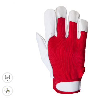 Рабочие перчатки из кожи и хлопка JETA SAFETY JLE301 Mechanic Рабочие перчатки из кожи и хлопка JETA SAFETY JLE301 Mechanic